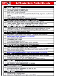 Self-Publish Books That Sell Checklist