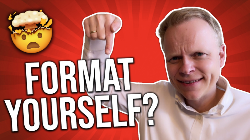 Why You Should Format Your Book Yourself