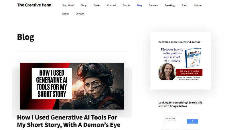 best self publishing blogs - the creative penn