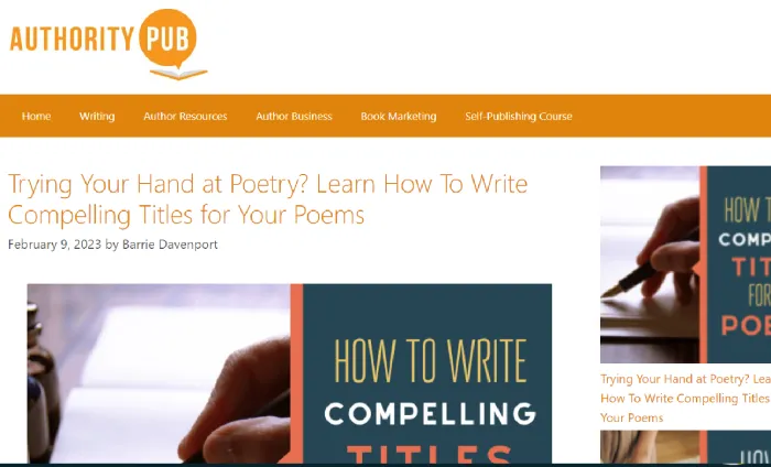best self publishing courses - authority pub