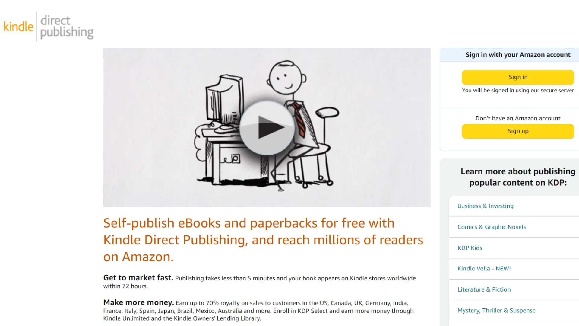 cheapest self-publishing-amazon-kindle-direct-publishing-kdp